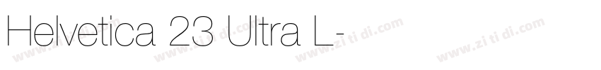Helvetica 23 Ultra L字体转换